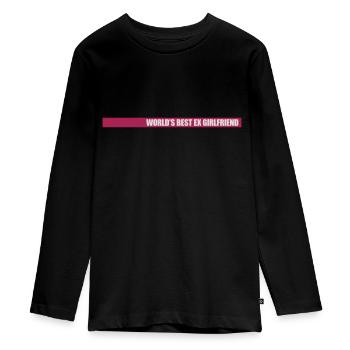 worlds best ex girlfriend - Teenager Premium Bio Langarmshirt - Schwarz - Vorne - AI Model Kid Female (0cm)