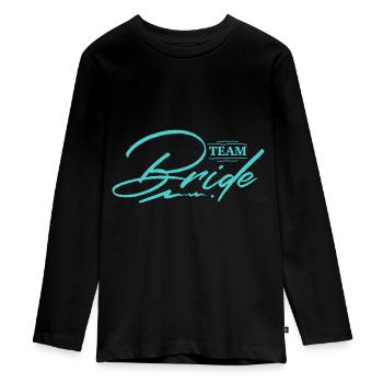 Équipe Bride - T-shirt manches longues Premium Ado - noir - Devant - AI Model Kid Female (0cm)