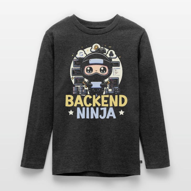 Backend-Entwickler Programmierung Softwareprogrammierer Teenager Premium Bio Langarmshirt