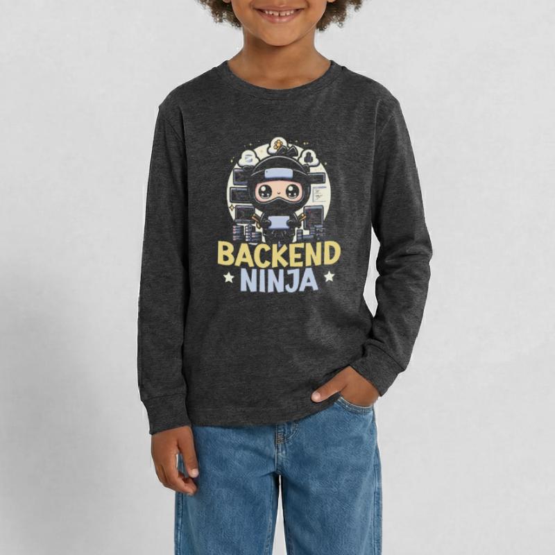 Backend-Entwickler Programmierung Softwareprogrammierer Teenager Premium Bio Langarmshirt