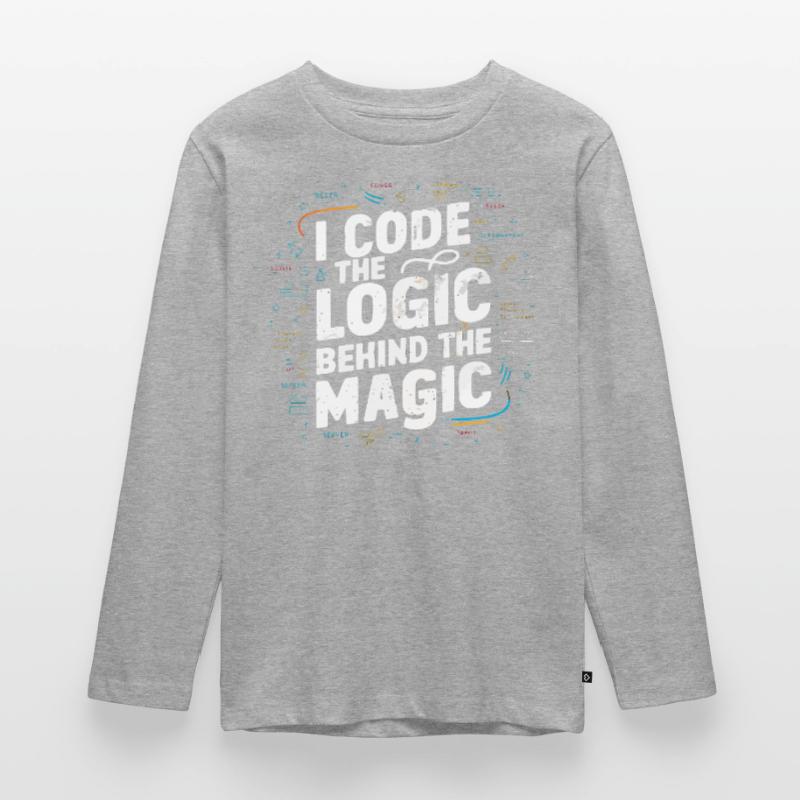 Backend-Entwickler Programmierung Softwareprogrammierer Teenager Premium Bio Langarmshirt