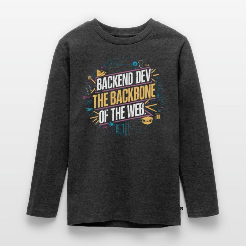 Backend-Entwickler Programmierung Softwareprogrammierer Teenager Premium Bio Langarmshirt