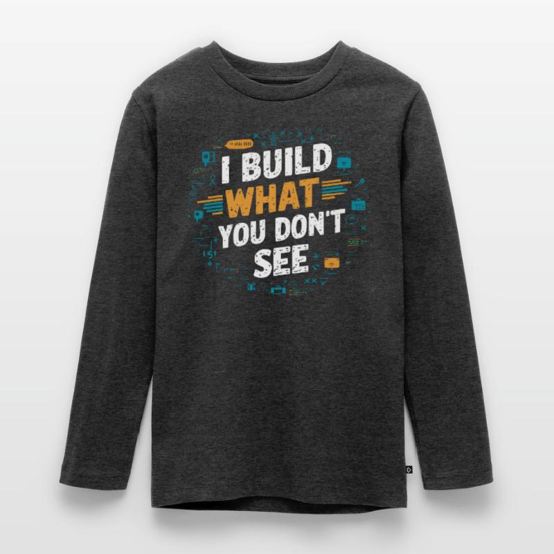 Backend-Entwickler Programmierung Softwareprogrammierer Teenager Premium Bio Langarmshirt