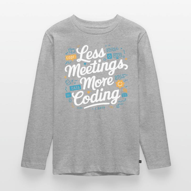 Backend-Entwickler Programmierung Softwareprogrammierer Teenager Premium Bio Langarmshirt