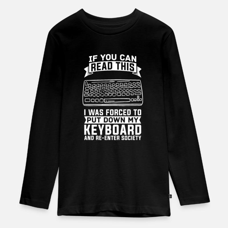 Programmer Coder Software Developer - Teenager Premium Organic Long Sleeve Shirt - black