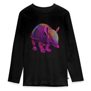 Tatou - T-shirt manches longues Premium Ado - noir - Devant - AI Model Kid Female (0cm)