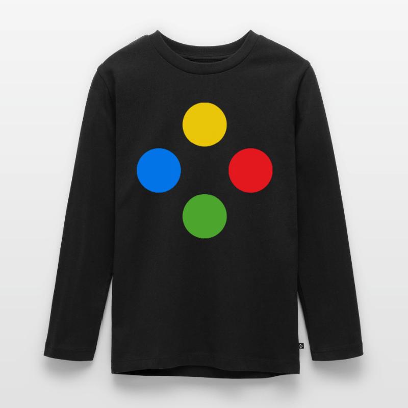 Controller Knobs Gamer Gamer Gaming Console Teenager Premium Organic Long Sleeve Shirt