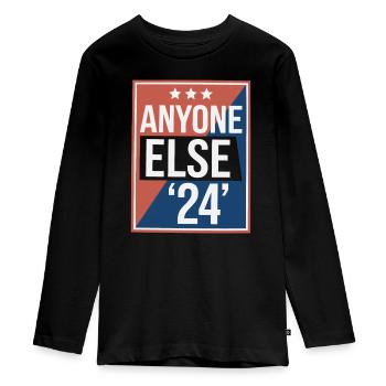 Élection Anyone Else 2024 - T-shirt manches longues Premium Ado - noir - Devant - AI Model Kid Female (0cm)
