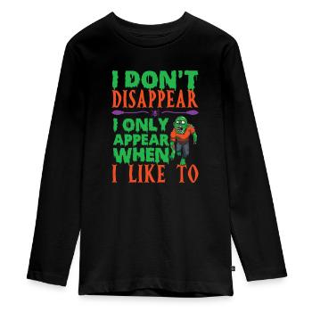 Halloween - Teenager Premium Organic Long Sleeve Shirt - black - Front - AI Model Kid Female (0cm)