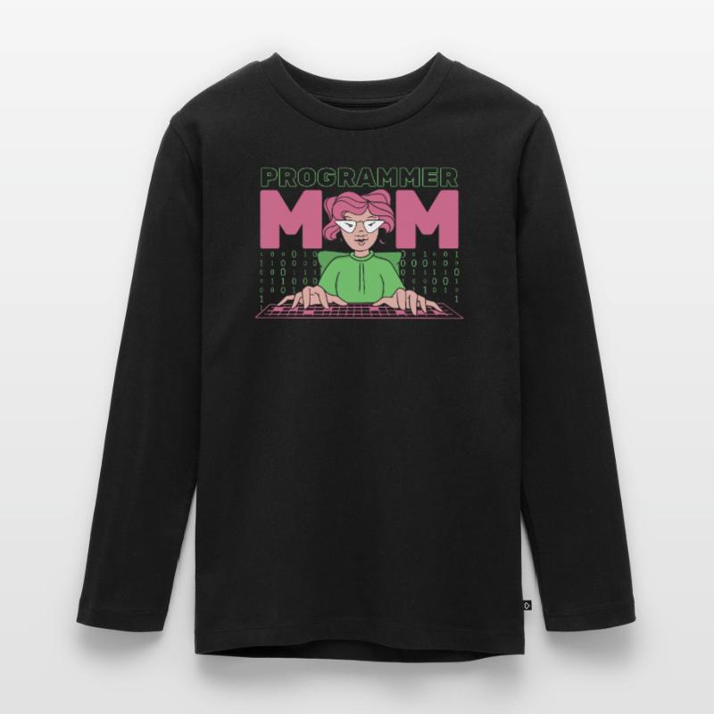 Developer Coder Programmer Mother Teenager Premium Organic Long Sleeve Shirt