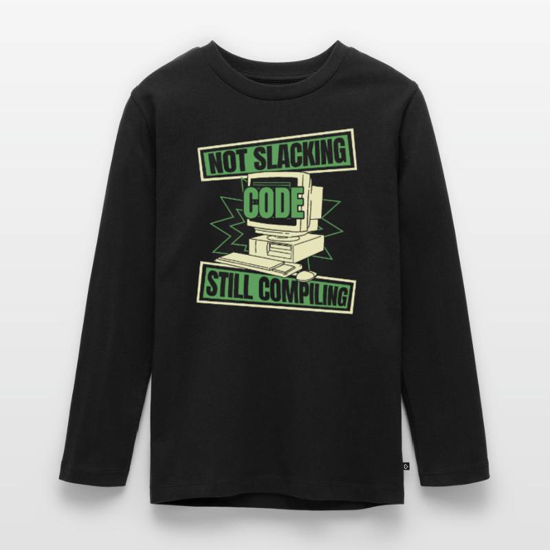 Developer Coder Programmer Slacken Teenager Premium Organic Long Sleeve Shirt