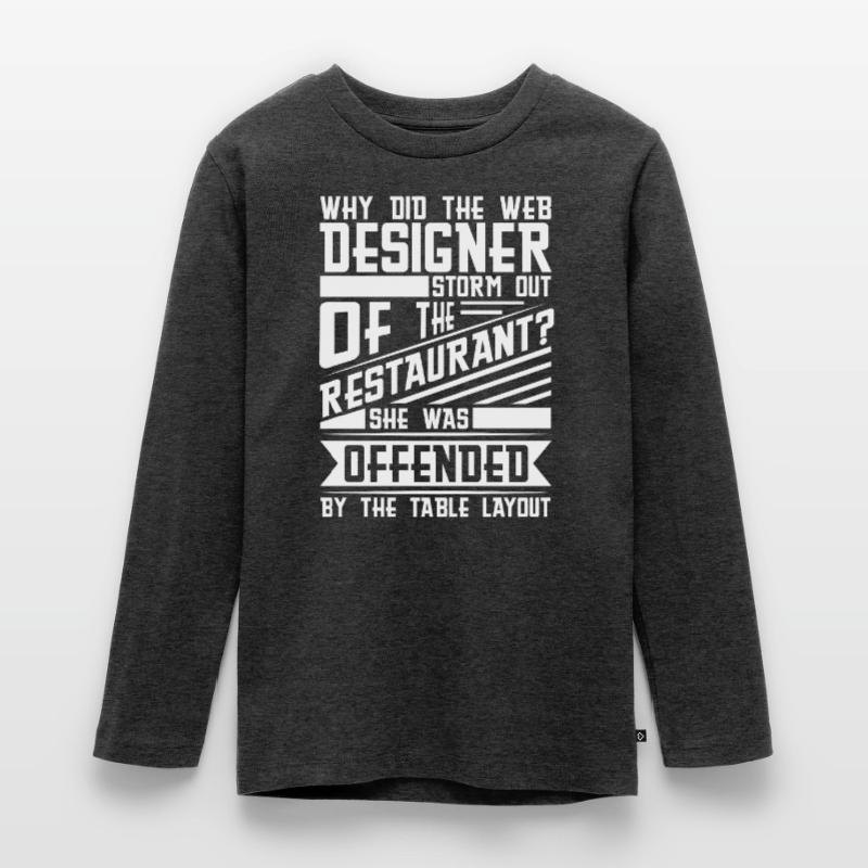 Web Developer Web Developer Pun Teenager Premium Organic Long Sleeve Shirt