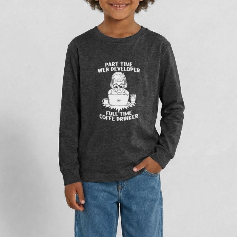Web Developer Web Developer Teenager Premium Organic Long Sleeve Shirt