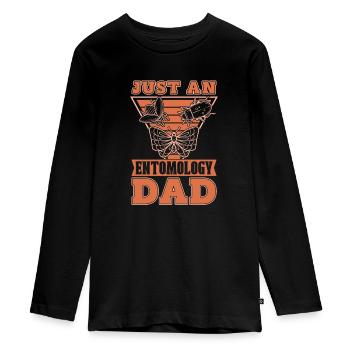 Entomology Entomologist Insect - Teenager Premium Organic Long Sleeve Shirt - black - Front - AI Model Kid Female (0cm)