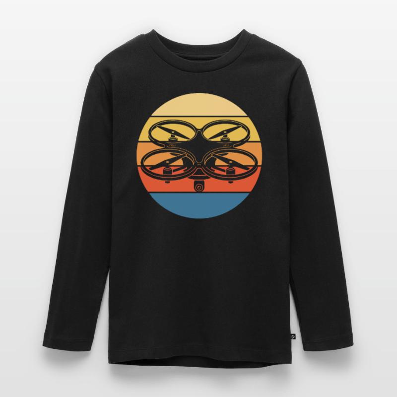 Drone Drone Pilot Drone Operator Quadcopter Teenager Premium Organic Long Sleeve Shirt