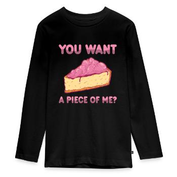 Cuisson gâteau Boulanger Confiseur - T-shirt manches longues Premium Ado - noir - Devant - AI Model Kid Female (0cm)