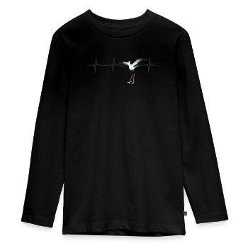 Secrétaire Vogelherzschlag - T-shirt manches longues Premium Ado - noir - Devant - AI Model Kid Female (0cm)