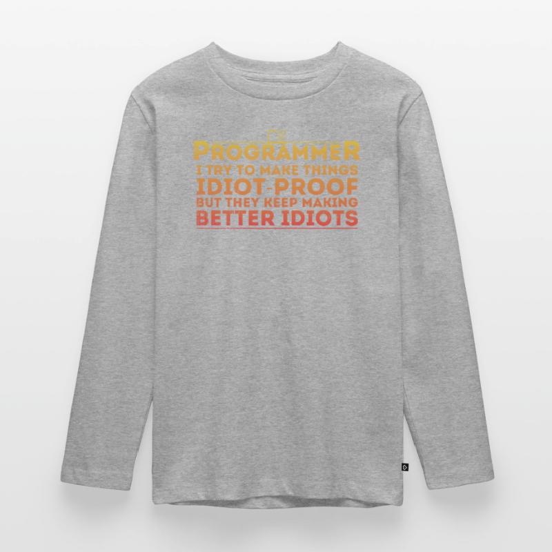 Lustiger Programmierer Humor Computer Coder Programmierung Teenager Premium Bio Langarmshirt