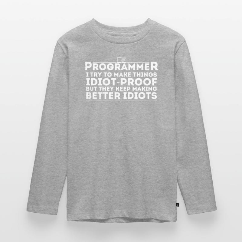 Funny Programmer Humor Computer Coder Programming Teenager Premium Organic Long Sleeve Shirt