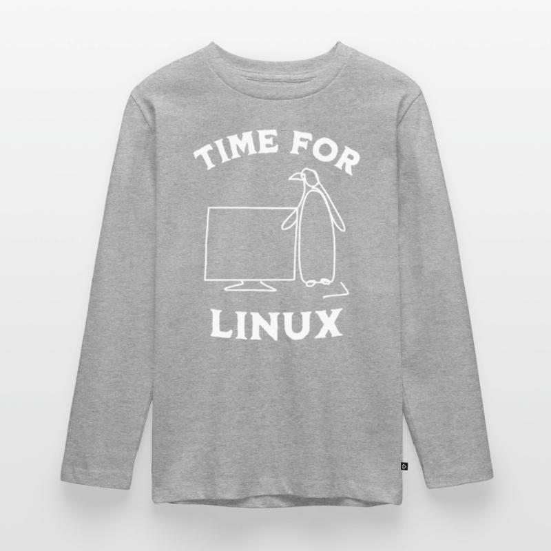 Time for Linux and Open Source Software Teenager Premium Organic Long Sleeve Shirt