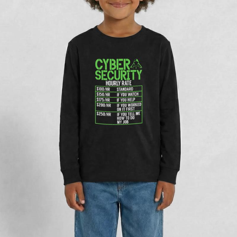 Cyber security hacker hacking Teenager Premium Organic Long Sleeve Shirt