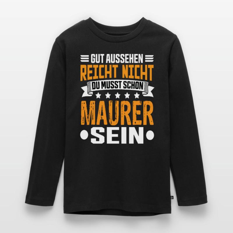 Bricklayer Building Construction Structural Engineer Bricklayer Funny Teenager Premium Organic Long Sleeve Shirt