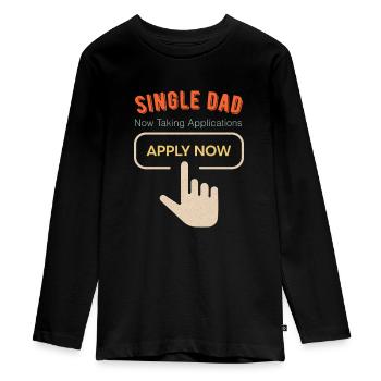 Single Dad funny cool - Teenager Premium Bio Langarmshirt - Schwarz - Vorne - AI Model Kid Female (0cm)