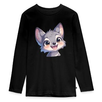 Coyotes Coyote - T-shirt manches longues Premium Ado - noir - Devant - AI Model Kid Female (0cm)