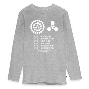 Essais en vol intégrés - T-shirt manches longues Premium Ado - gris chiné - Devant
