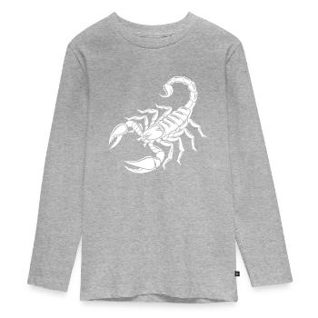 Scorpion - Poisonous Stinger - Species Conservation - Habitat - Teenager Premium Organic Long Sleeve Shirt - heather grey - Front