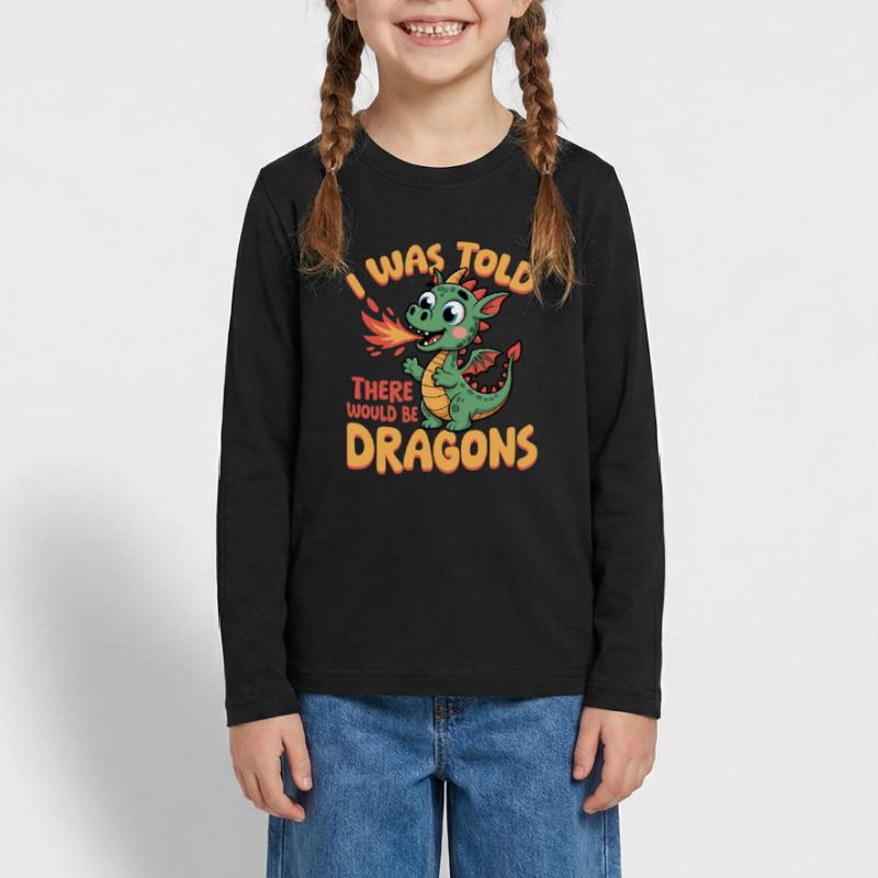 Fantasy Dragon Mythical Creatures Teenager Premium Organic Long Sleeve Shirt