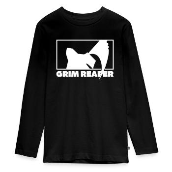 Ernte - Teenager Premium Bio Langarmshirt - Schwarz - Vorne - AI Model Kid Female (0cm)