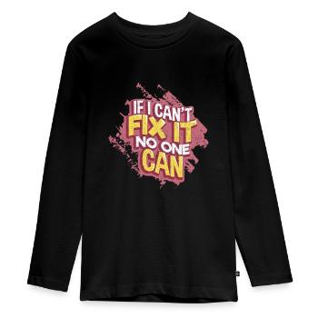 artisan - T-shirt manches longues Premium Ado - noir - Devant - AI Model Kid Female (0cm)
