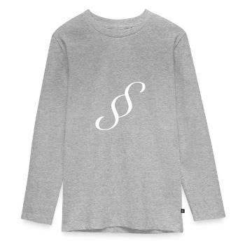 jurist - Teenager Premium Organic Long Sleeve Shirt - heather grey - Front