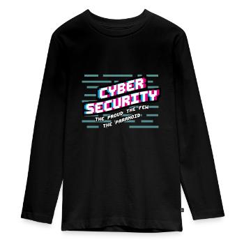 Cadeau pour programmeur hacker. Pirate drôle - T-shirt manches longues Premium Ado - noir - Devant - AI Model Kid Female (0cm)