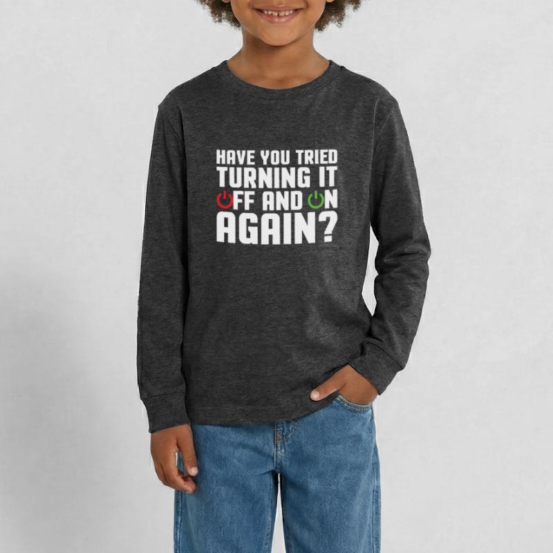 Support Programmer Tech Admin Funny Sayings Teenager Premium Organic Long Sleeve Shirt
