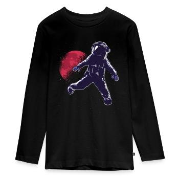 Mars Mission - Space Adventure - The Mars - Rocket - T-shirt manches longues Premium Ado - noir - Devant - AI Model Kid Female (0cm)