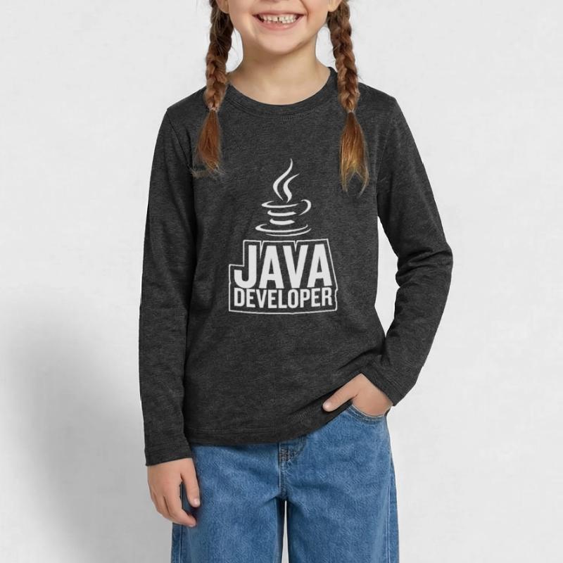 Café Java Developer Coffee T-shirt manches longues Premium Ado