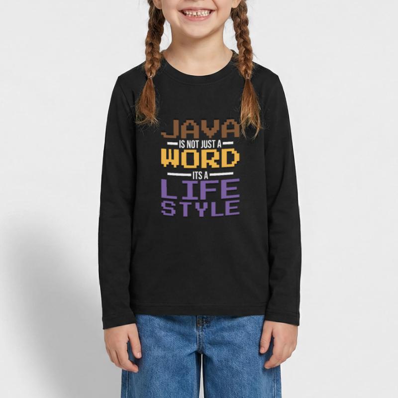 Java Developer Teenager Premium Bio Langarmshirt