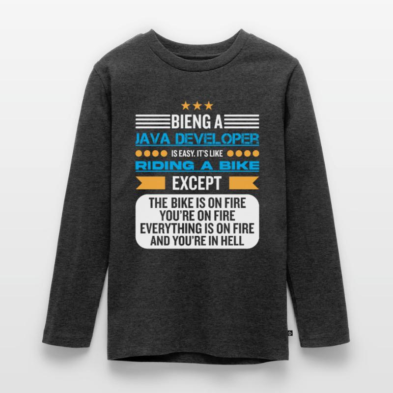 Java Developer T-shirt manches longues Premium Ado