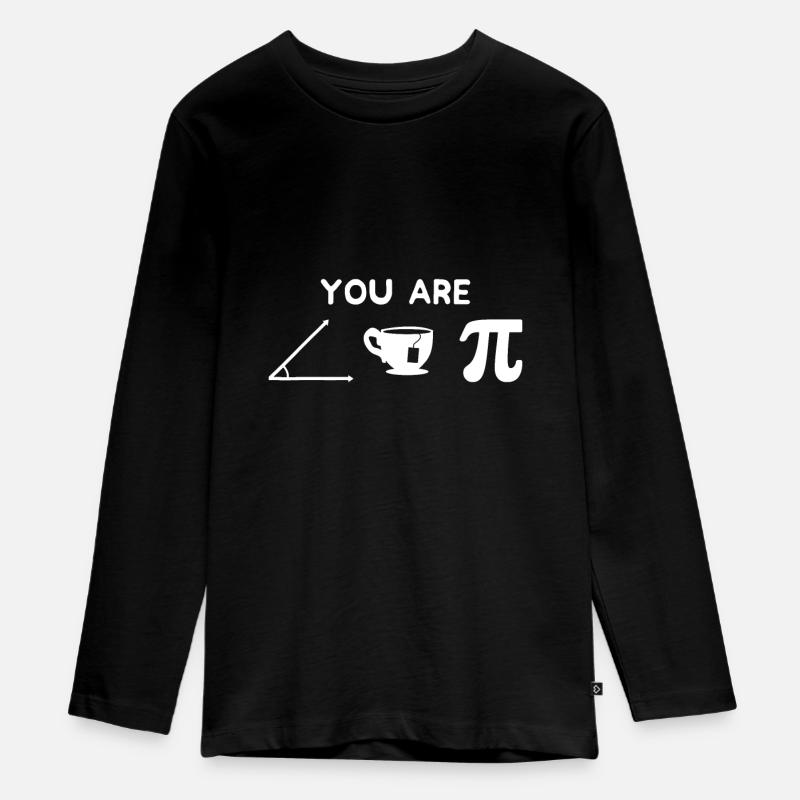 Pi Day Du Bist Ein süßer Pi Science Math Club Lehrer - Teenager Premium Bio Langarmshirt - Schwarz