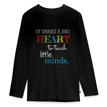 Lehrer - Lehrer Wertschätzung Geschenk - Lehrer - Teenager Premium Bio Langarmshirt - Schwarz - Vorne - AI Model Kid Female (0cm)