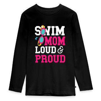 Nageuse Nageuse Maman - T-shirt manches longues Premium Ado - noir - Devant - AI Model Kid Female (0cm)