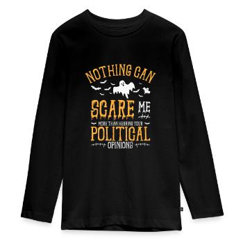 Halloween Abstimmen Politik Wahl Wähler - Teenager Premium Bio Langarmshirt - Schwarz - Vorne - AI Model Kid Female (0cm)