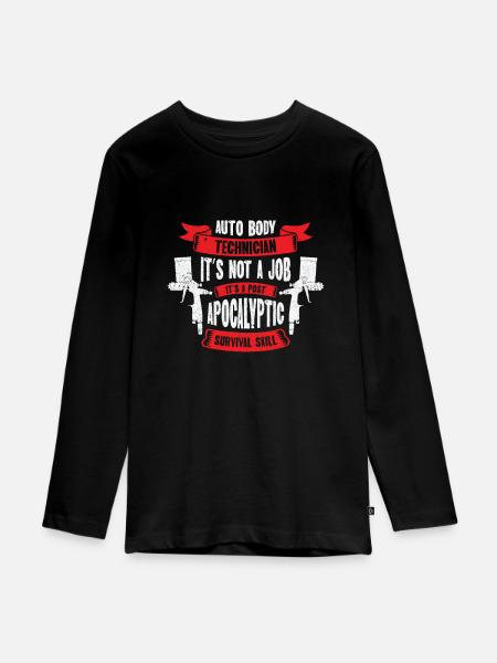Autokarosserietechniker Postapokalyptische - Teenager Premium Bio Langarmshirt - Schwarz