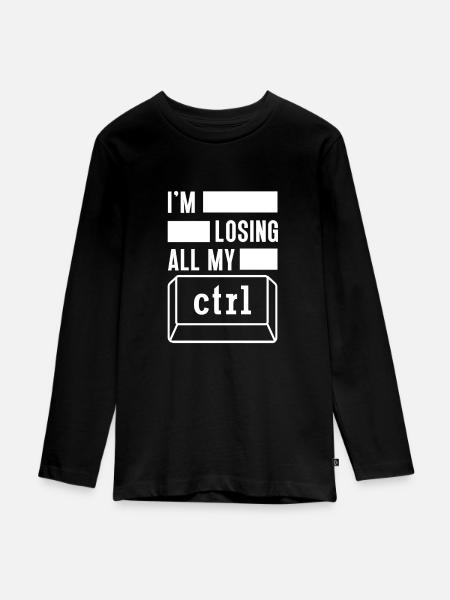 Cybersicherheit Computer Schlüssel Software - Teenager Premium Bio Langarmshirt - Schwarz