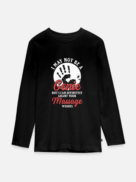 Massagetherapeutin Therapie lizenzierter Masseur - Teenager Premium Bio Langarmshirt - Schwarz