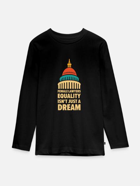 Internationaler Frauentag Juristin - Premium økologisk langærmet T-shirt til teenagere - sort