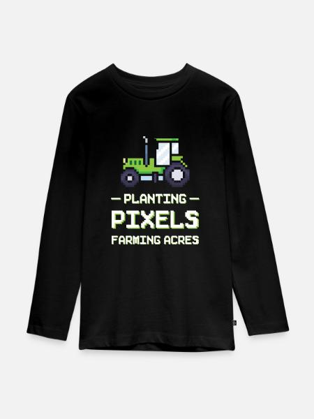 Landwirtschaftsspiele Simulation Videospiele - Teenager Premium Bio Langarmshirt - Schwarz