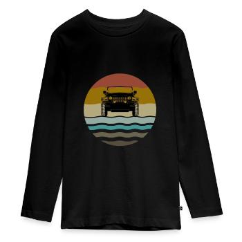 Véhicule tout terrain - T-shirt manches longues Premium Ado - noir - Devant - AI Model Kid Female (0cm)